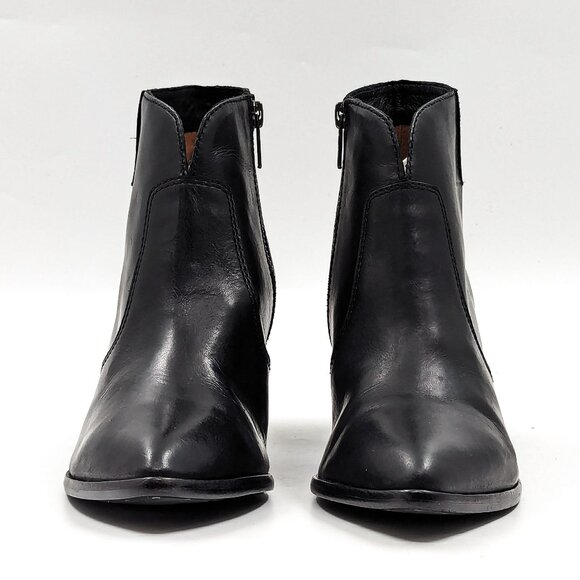 Frye Women Jennifer Bootie Black Leather Western Cowboy Ankle Boots size 8.5 - Picture 2 of 12